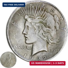 1922 Liberty of the Americas Peace Coin Set Exquisite Relief Design Suit