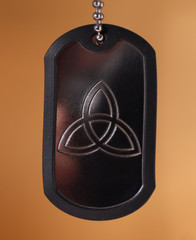 Celtic Triquetra Deep Engraved Third Dogtag