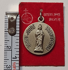 Vintage Sterling Silver St. Jude Medal