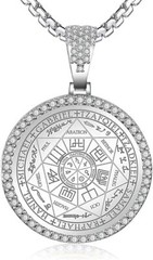 Collar Medalla 7 Arcángeles Acero Inoxidable Protección 24″ para Hombre/Mujer