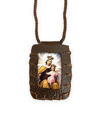 Our Lady Mt Carmel Lady Guadalupe Brown Scapular Virgen Carmel Escapulario