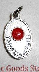 St. Saint Dymphna + Third Class Relic – OX 1 inch Medal