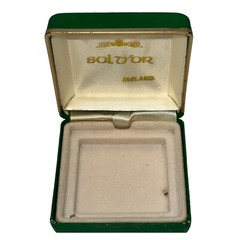 VTG Sol Dor Celtic Christian Cross Connemara Marble Pin Brooch w Org Box/Tag