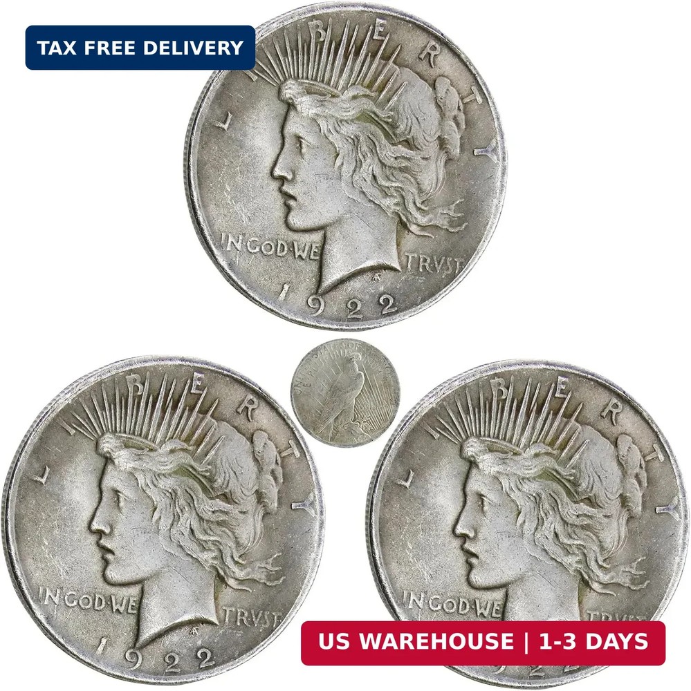 1922 Liberty of the Americas Peace Coin Replica Set Exquisite Relief Design Suit