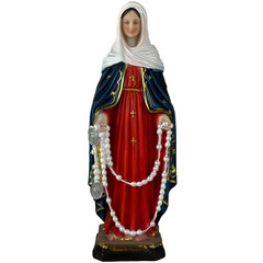 Virgen Del Rosario 12″ Nuestra Señora Del Rosario Resin Religious Figure