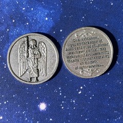 St Michael Full Color Pocket Token with Prayer Catholic Gift Protection