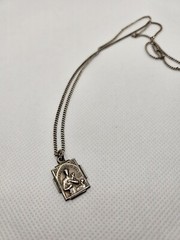 Vintage Silver Saint Gerard Medal Catholic STERLING HMH Petite Medal Small Size