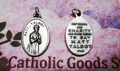 Venerable Matt Talbot – Italian Silver Tone 1″ Oval Medal