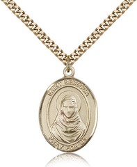 Saint Rebecca Medal For Men – Gold Filled Necklace On 24 Chain – 30 Day Mone…