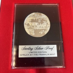 2 Franklin Mint Sterling Silver Proof WINTER MAGIC & The First Christmas