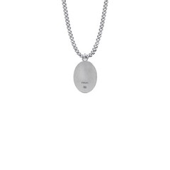 925 Sterling Silver Antiqued Miraculous Medal Mary Pendant Necklace Made In USA