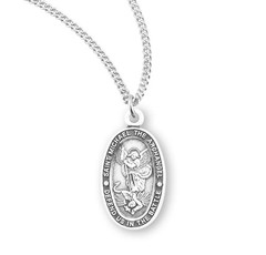 Sterling Silver Oval St. Michael Medal