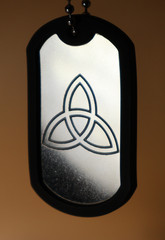 Celtic Triquetra Deep Engraved Third Dogtag