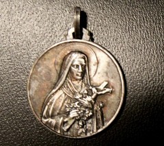 Old Antique MARY MOTHER OF JESUS CHRIST 800 Silver Pendant
