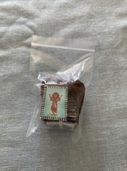 Escapularios Virgen De Guadalupe/Divino Nino Brown Scapulars
