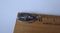 Vintage Chapel Solid Sterling Silver Miraculous Medal Pendant Virgin Mary 1830