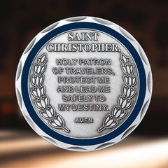 St Christopher Coin Religious Challenge Coin Saint Christopher Medal Bless Safet