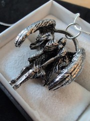 Solid Sterling 925 Protection Medallion St. Michael Archangel Strength Power 17G