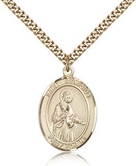 Saint Remigius Of Reims Medal For Men – Gold Filled Necklace On 24 Chain – 3…