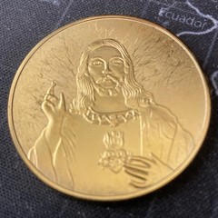 Jesus Christ Flame Heart Easter/Christmas Coin Gold – US Seller