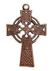 VINTAGE BRONZE COLORED CELTIC CROSS FROM 1970’S – 1.5 «
