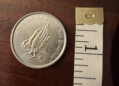 Vintage Christian Prayer Pocket Coin Token Trust God Life Study Fellowship CT.