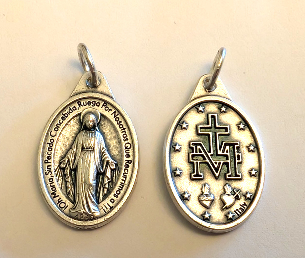 Catholic Miraculous Medal – *LATIN* – Made in Italy