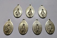 Lot Of 14 MARY MEDALS PENDANTS Gold Tone Catholic