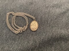 Vintage St. Christopher Medal and Chain