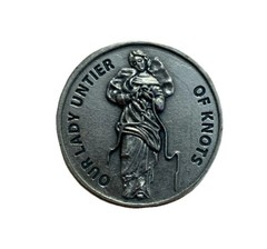 Our Lady Untier of Knots Italian Pocket Token Coin W/ Prayer On Back Religious