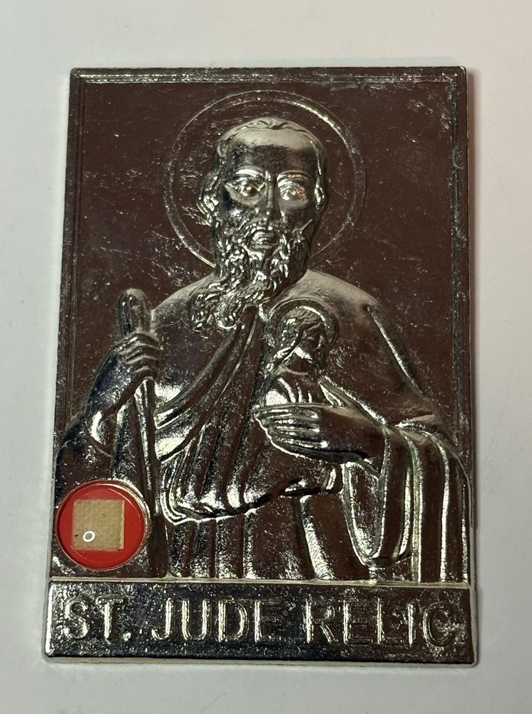 St. Jude Relic Medal 1”x2” Rare #0100