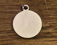 St. Anthony of Padua Catholic Medal Charm Pendant Silver Tone Metal Vintage