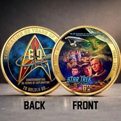 Star Trek 60th Anniversary Coin 1966-2026 Commemorating 60 Years of Exploration
