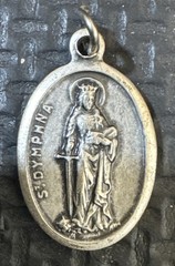 Vintage St. Joseph Worker & St. Dymphna Medal | Pendant