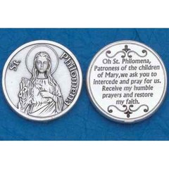 St. Saint Philomena – Prayer – Pocket Coin/Token
