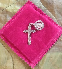 Vintage Sterling Silver Medal Cross Scott Dave Navajo/HMH Blessed Mother Jesus
