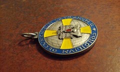 Pope Paulus VI Johannes XXIII PONT. MAXIMVS Medal Pendant Silver-Tone Metal