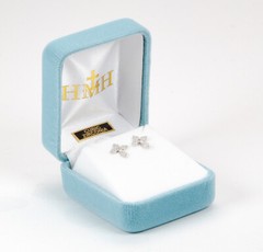 0.4″ Cross earrings with 4 Stone Cubic Zirconias (ER1706)
