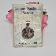 John Paul II Beatus Silver Tone Prayer Pendant NEW