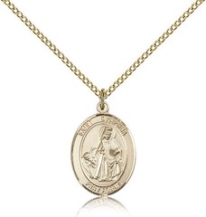 Saint Dymphna Medal For Women – Gold Filled Necklace On 18 Chain – 30 Day Mo…