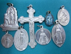 Catholic Lot Medals Aluminum Religious Mary Jesus Dymphna Medals Light in Weight