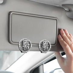 St Christopher Medal for Car Silver Saint Christopher Visor Clip Religious Car