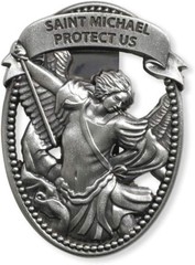 Beautifully Designed Saint Michael Visor Clip – A Guardian for Travelers