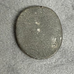 V+K Handmade Angel Pocket Token Christian Silver Tone Metal Worry Stone