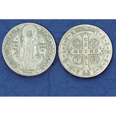 SAN-BENITO – Medalla – Saint St. Benedict Cross – Pocket Coin
