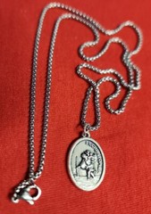 CHRISTIAN CATHOLIC MEDAL FOR SAINT CHRISTOPHER WITH CHAIN 24 «