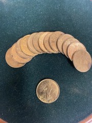 Vintage Guardian Angel-Double-Sided Gold Plated Good Luck Coin Collection