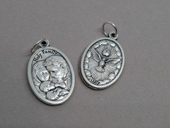 Holy Family The Holy Spirit On The Reverse Medal Made In Italy