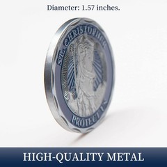 St Christopher Coin Religious Challenge Coin Saint Christopher Medal Bless Safet