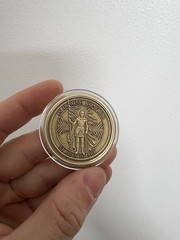 Saint Joan Of Arc 40mm Solid Brass Coin